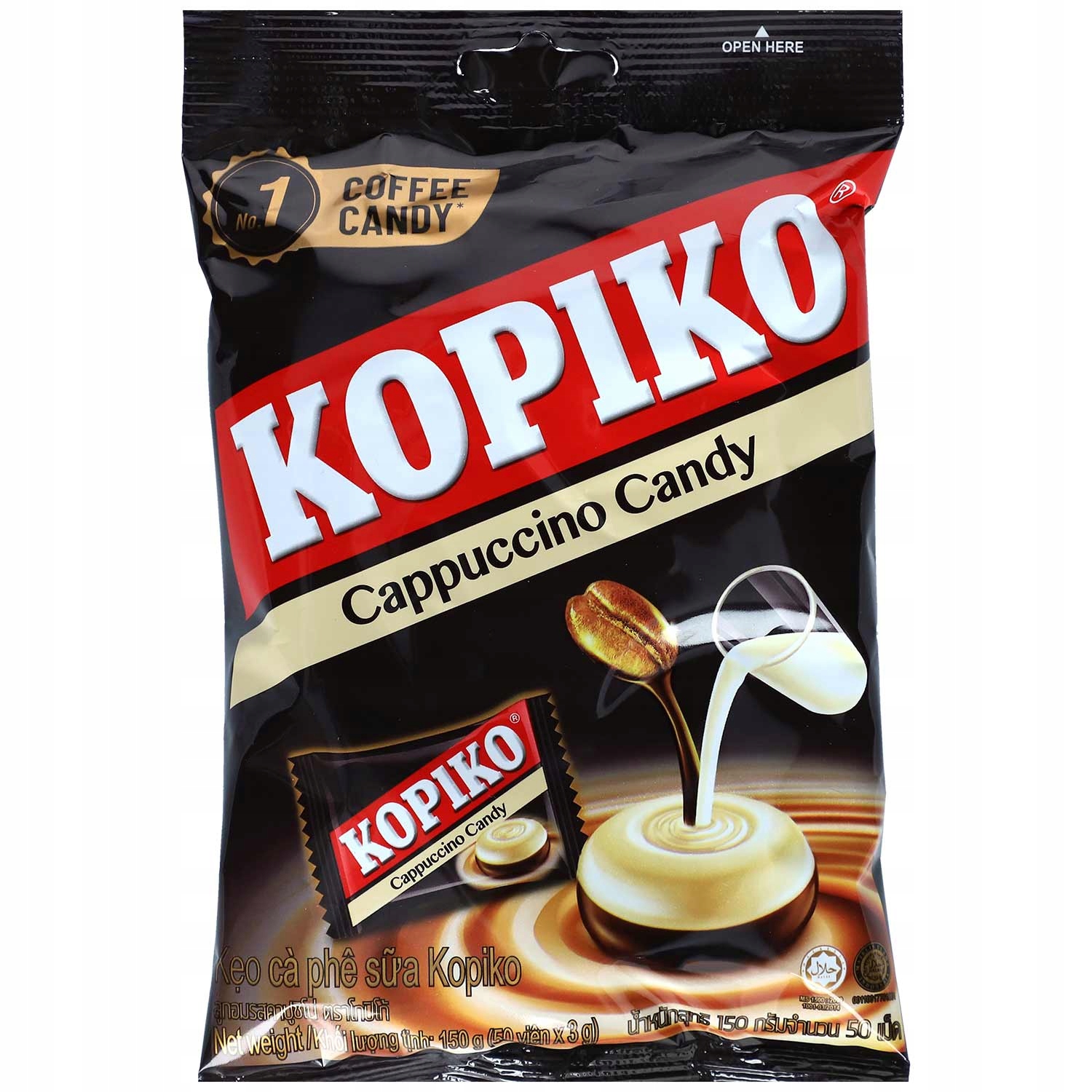 Cukierki Karmelki Kawowe Kopiko Cappuccino 175g kawa