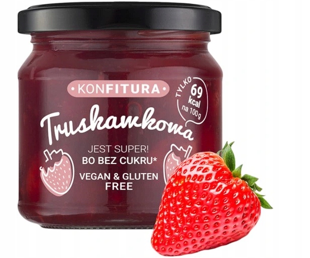 Konfitury Devaldano Malinowa Bez Cukru zestaw 4x190g diabetyków cukrzyków konfitura