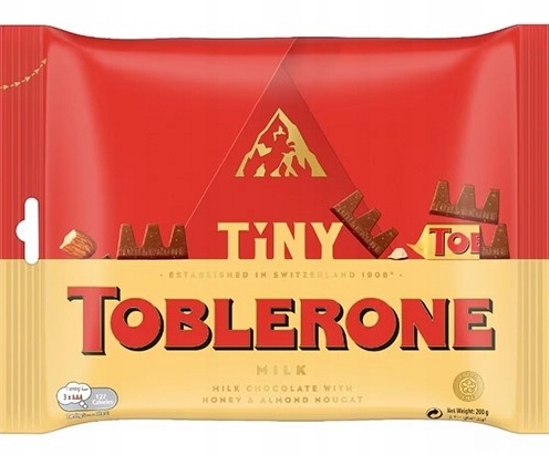 Toblerone Batoniki Mleczne z miodem i migdałami Miód Migdały Batony 200g