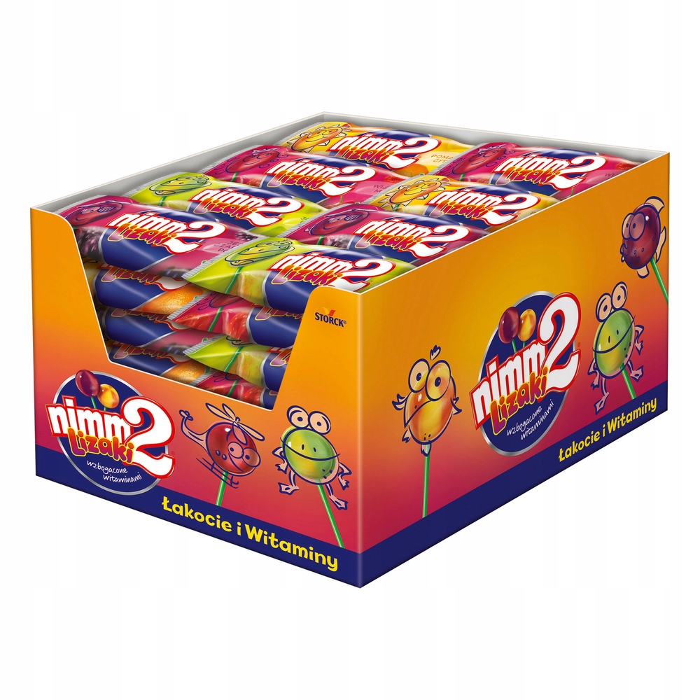 Lizaki Owocowe z Witaminami Nimm 2 10g x 40szt dzień dziecka dzieci lizak ŚWIĘTA MIKOŁJA