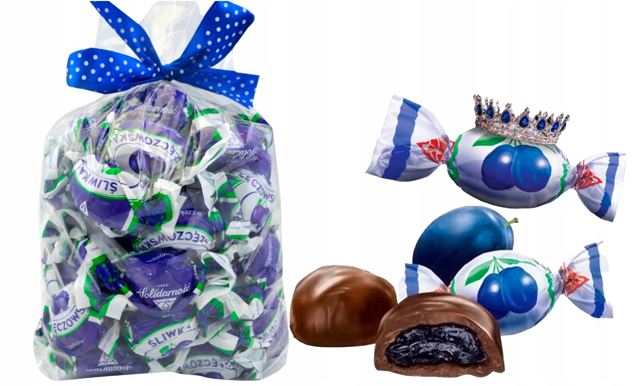 Śliwka Nałęczowska Solidarność 1 kg śliwki cukierki na Święta Mikołaj