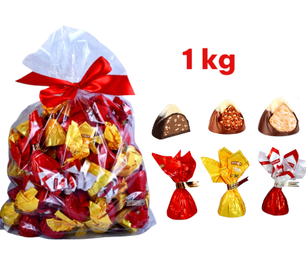 Roshen Cukierki Praliny Mont Blanc Migdał Kokos Migdałowe na Święta 1 kg świąteczne