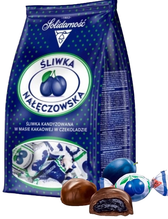 Śliwka Nałęczowska w Czekoladzie Solidarność 350g święta Mikołaj prezent