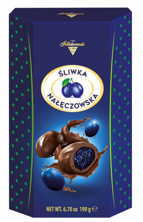 Solidarność Śliwka Nałęczowska Czekoladki Cukierki Święta Mikołaj 190g