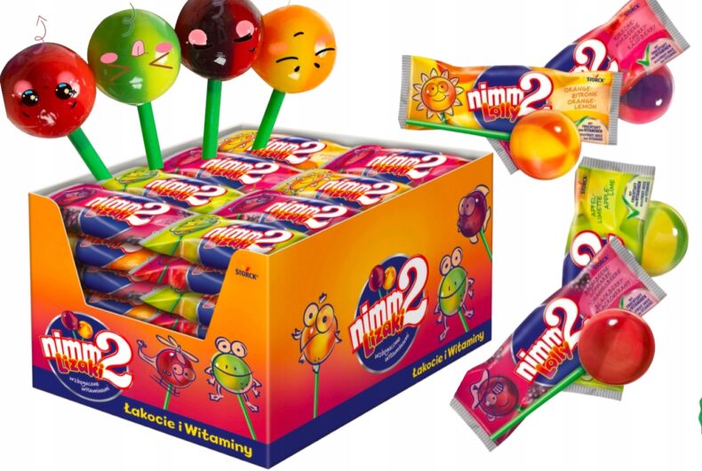 Lizaki Owocowe z Witaminami Nimm 2 10g x 40szt dzień dziecka dzieci lizak ŚWIĘTA MIKOŁJA