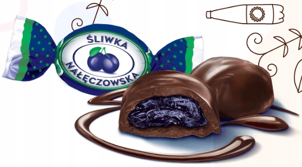 Śliwka Nałęczowska w Czekoladzie Solidarność 350g święta Mikołaj prezent