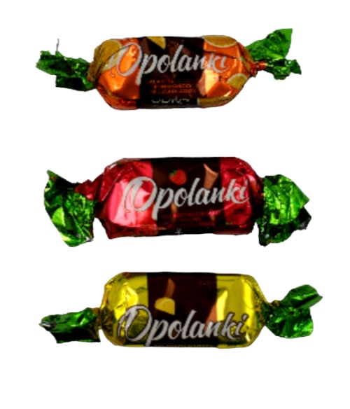 Cukierki Odra Opolanka galaretka w czekoladzie 1 kg galaretki owocowe wagę Mikołaj święta