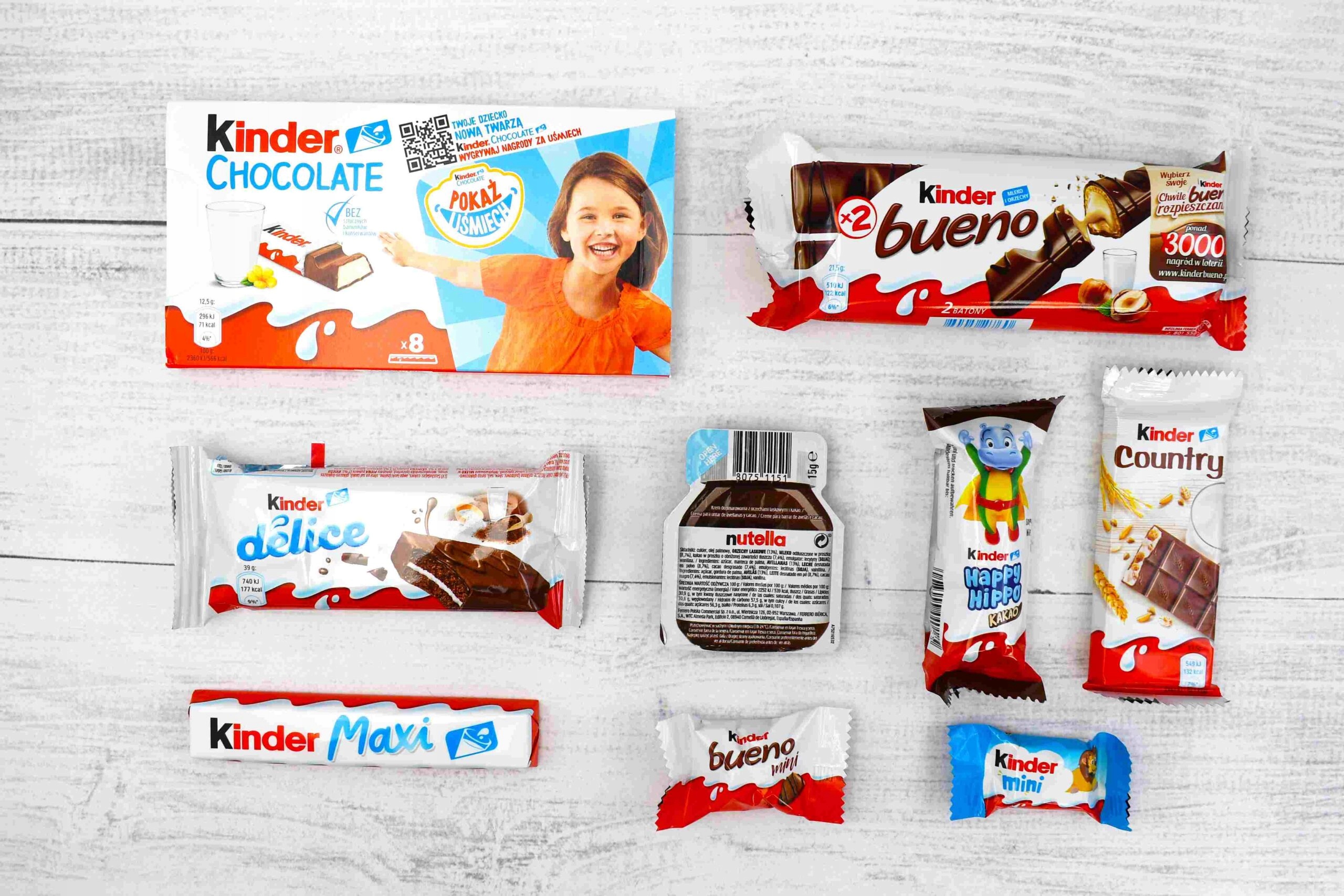 Świąteczna paczka słodyczy Kinder na Święta Mikołajki prezent Pod Choinkę
