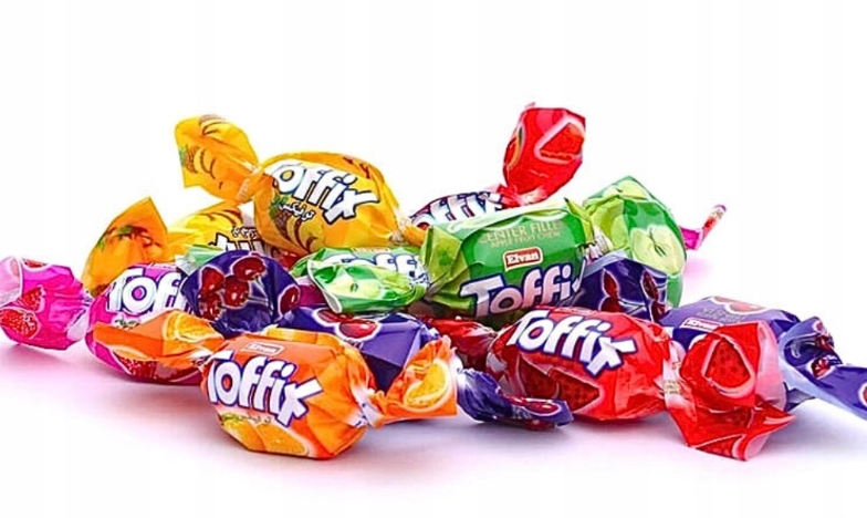 Toffix Cukierki Owocowe guma gumy rozpuszczalne 300g MIKOŁAJA dla dzieci