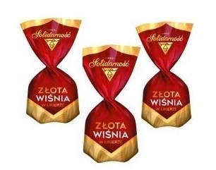 Solidarność Czekoladki Złota Wiśnia Święta Mikołaj Wiśnie Likierem 306g