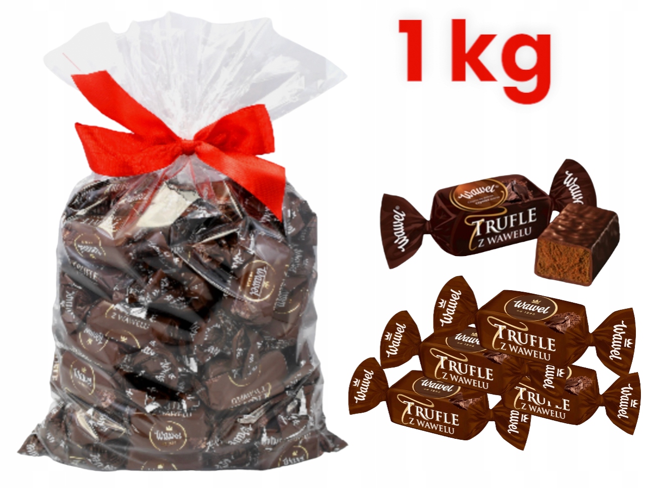 Wawel Cukierki Trufle Rumowe W Czekoladzie Trufla 1kg MIKOŁAJ ŚWIĘTA CHOINKĘ