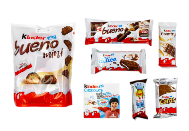 Paczka Słodyczy Kinder Słodycze na Mikołajki Mikołaj święta pod choinkę