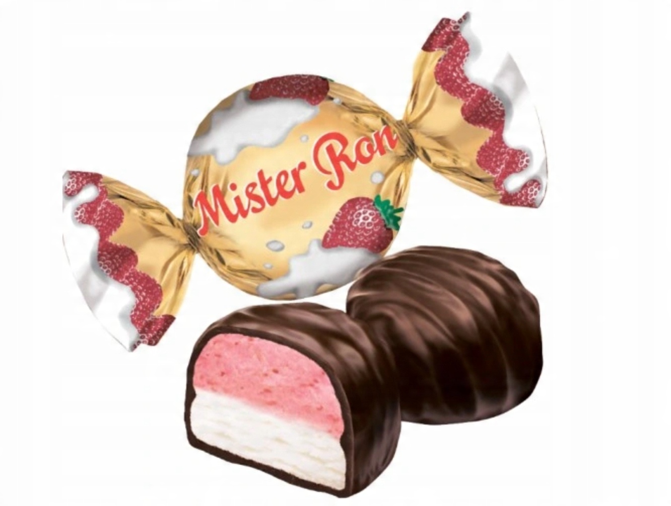 Mister Ron Solidarność cukierki 300g truskawka truskawkowe prezent goplana święta