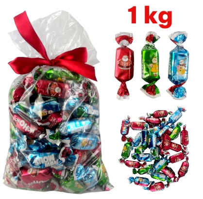 Święta Cukierki na choinkę Mieszko Michaszki Mikołaj dla dzieci 1kg PACZKA
