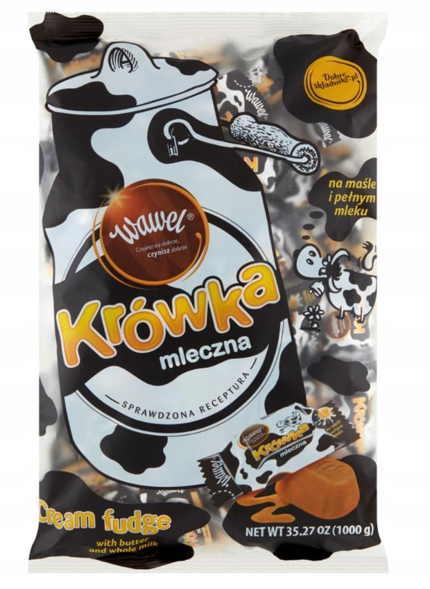 Wawel Cukierki Krówka Mleczna Słony Karmel święta Mikołaj Mix 1kg krówki