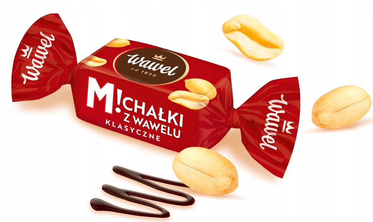 Michałki Wawel Cukierki Klasyczne urodziny Na Prezent 500g orzechowe 0,5kg święta MIKOŁAJA CHOINKĘ