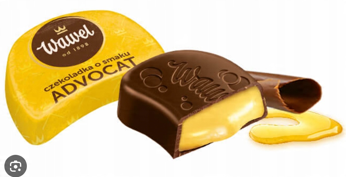 Wawel Czekoladki Cukierki Adwokat Prezent adwokatem nadziewane 300g święta Mikołaja choinkę
