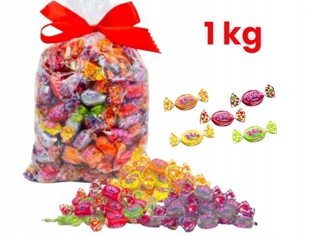 Halloween Zozole Cukierki Musujące dzieci Mieszko 1kg kwaśne urodziny święta