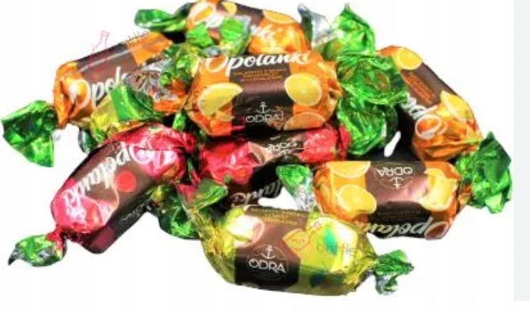 Cukierki Odra Opolanka galaretka czekoladzie 0,3kg galaretki Mikołaj święta 300g