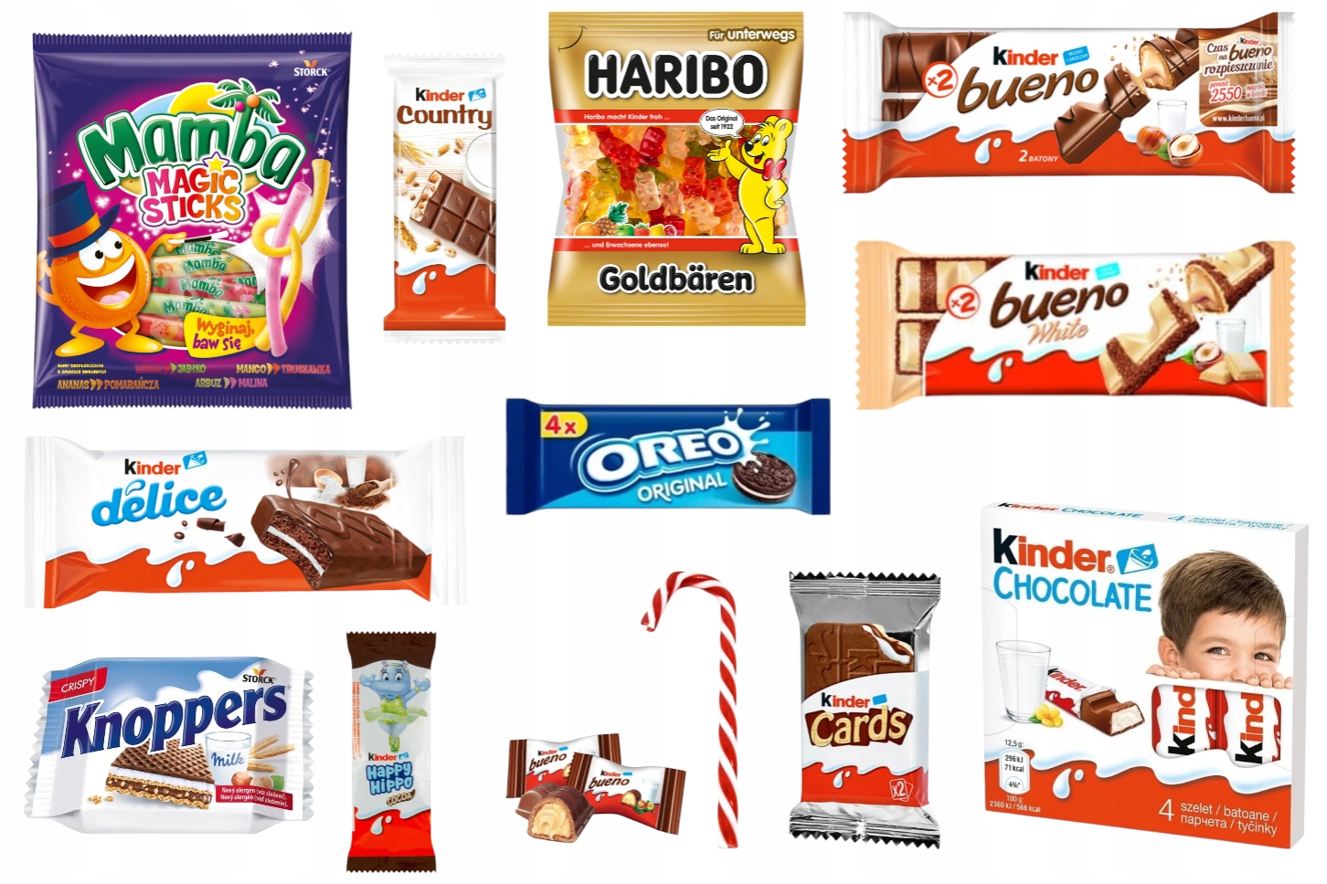Zestaw WOREK Paczka Słodyczy Kinder dla dzieci Prezenty Mikołaj ŚWIĘTA