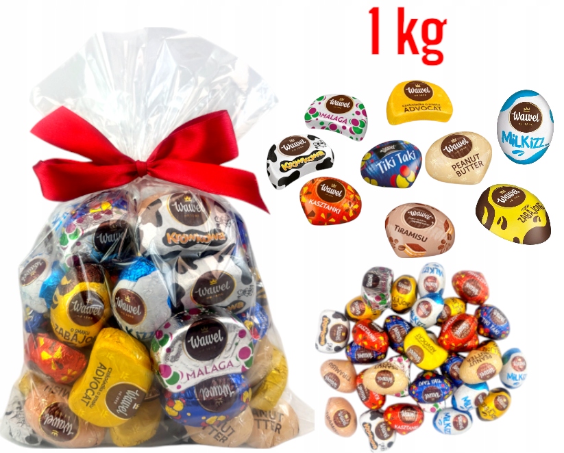 Wawel Kasztanki święta Choinkę 1kg PREZENT malaga cukierki pomadki Mikołaj święta