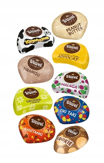 Wawel cukierki 300g CZEKOLADKI ŚWIĘTA Mikołaja choinkę kasztanki gruszka