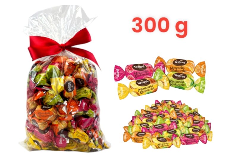 Wawel Cukierki Mieszanka Krakowska Galaretki owocowe 300g 0,3 kg galaretka