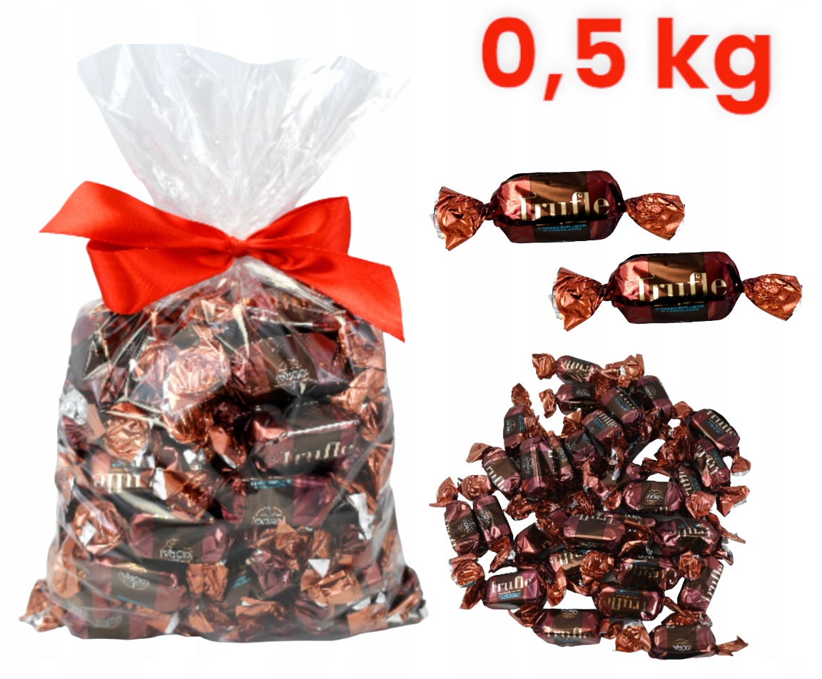 Odra Cukierki Trufle W Czekoladzie Czekoladowe Prezent 0,5 kg 500 g trufla