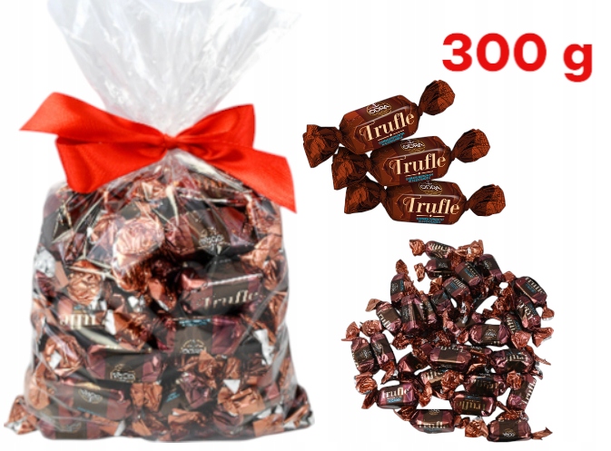 Odra Cukierki Trufle W Czekoladzie Rumowa 0,3 kg 300g trufla w czekoladzie