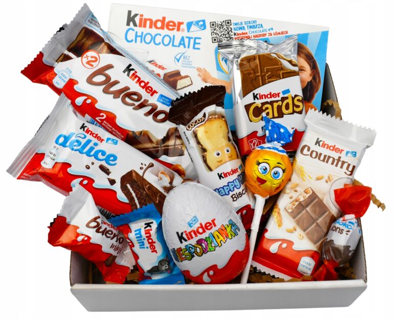 Zestaw Prezentowy Kinder Słodycze Na święta Mikołaj prezetn dzieci choinkę