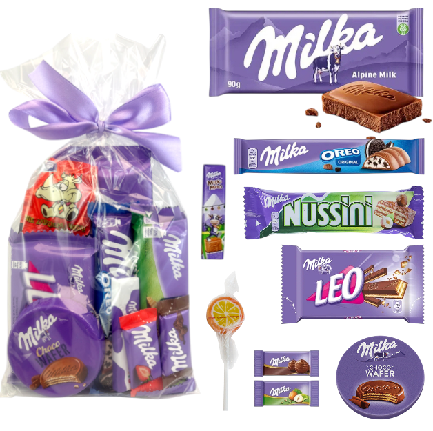 Zestaw Słodyczy Czekoladki Milka Paczka Prezent Upominek Mikołaj święta