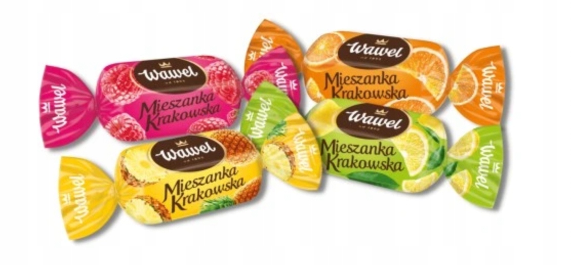 Wawel Cukierki Mieszanka Krakowska Galaretki owocowe 300g 0,3 kg galaretka