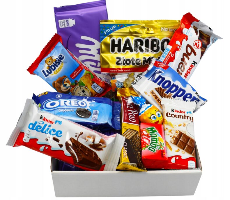 Kosz Prezentowy Kinder na Prezent dla Dziecka Box święta Mikołaja