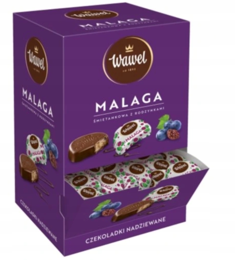 Wawel Kasztanki malaga Mikołaja święta Czekoladki Cukierki Tiramisu 300g urodziny