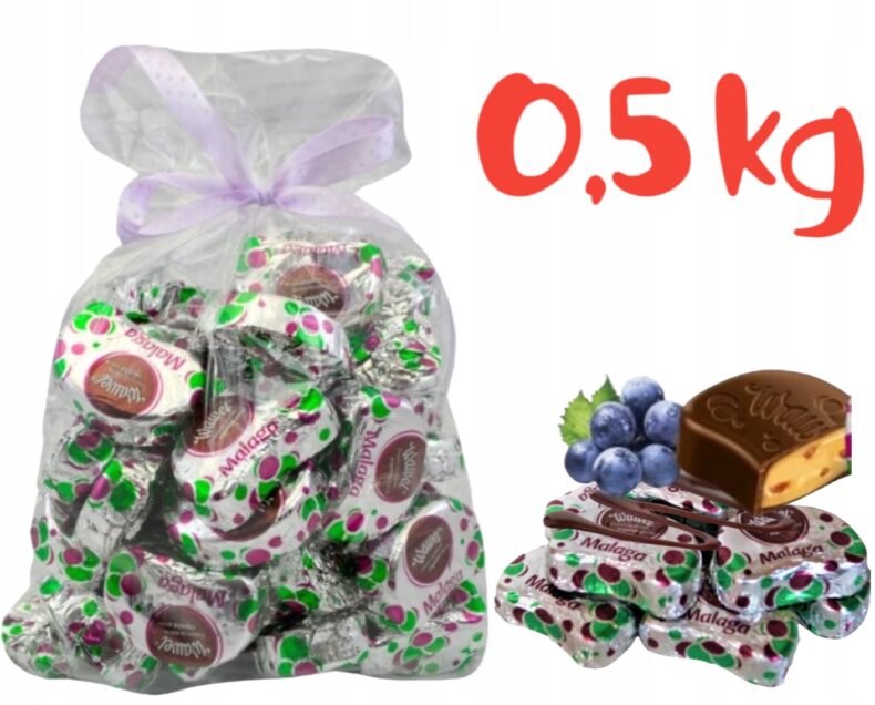 Cukierki 0,5 kg 500g Malaga Wawel nadziewane czekoladki ŚWIĘTA MIKOŁJ CHOINKĘ