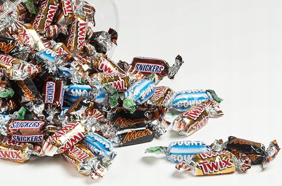 Cukierki Celebration Mars SNICKERS Bounty 0,5 kg MINI Halloween urodziny