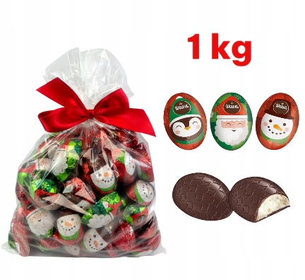Cukierki Wawel Czekoladki z Herbatnikami świąteczne Mikołaj Święta 1kg