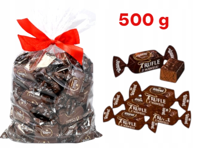 Trufle Wawel Cukierki Rumowe Kakaowe W Czekoladzie Czekolada Trufla 500g święta Mikołaja choinkę