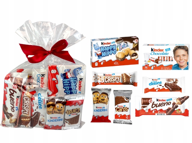 Zestaw słodycze Kinder dzieci paczka świąteczna Mikołaja choinkę PREZENT