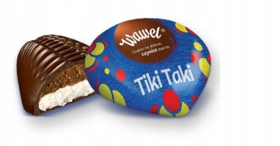 Czekoladki Kokosowe Tiki Taki Wawel 1kg cukierki prezent pomadki Mikołaj