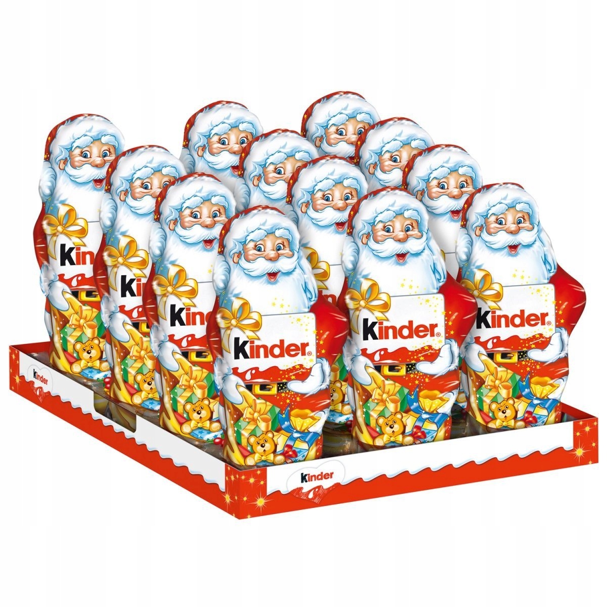 Kinder Czekolada mleczna w kształcie Mikołaja Figurka Mikołaj Święta 110g