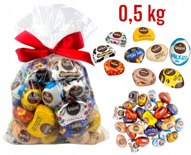 Wawel Cukierki Tiramisu Kasztanki 0,5 kg Czekoladki malaga mix 500g święta mikołaja