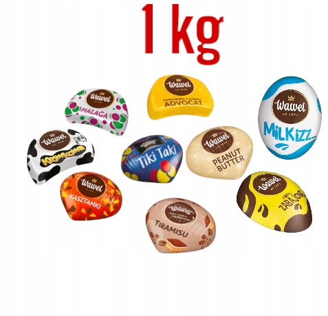 Wawel Kasztanki święta Choinkę 1kg PREZENT malaga cukierki pomadki Mikołaj święta
