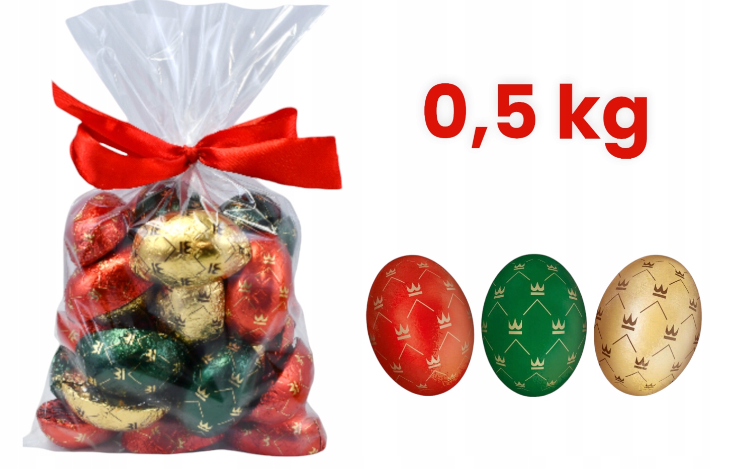 Wawel Czekoladki CHOCO Cukierki na choinkę Mix Mikołaj Święta 0,5 kg