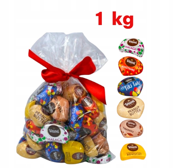 Czekoladki Praliny Wawel Cukierki Kasztanki 1kg święta choinkę prezent mix