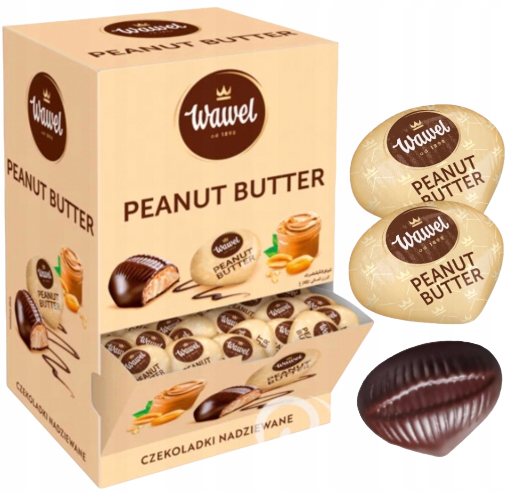 Wawel Cukierki Peanut Butter Masło Orzechowe Czekoladki święta Mikołaja 300g