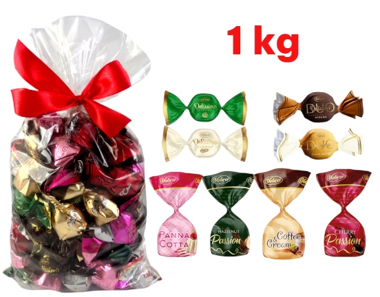 Vobro Cukierki Praliny Orzechowe Brownie Święta Wiśnia 1kg prezent