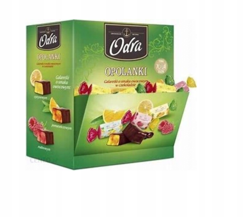 Cukierki Odra Opolanka galaretka czekoladzie 0,5 kg galaretki owocowe 500g święta Mikołaja