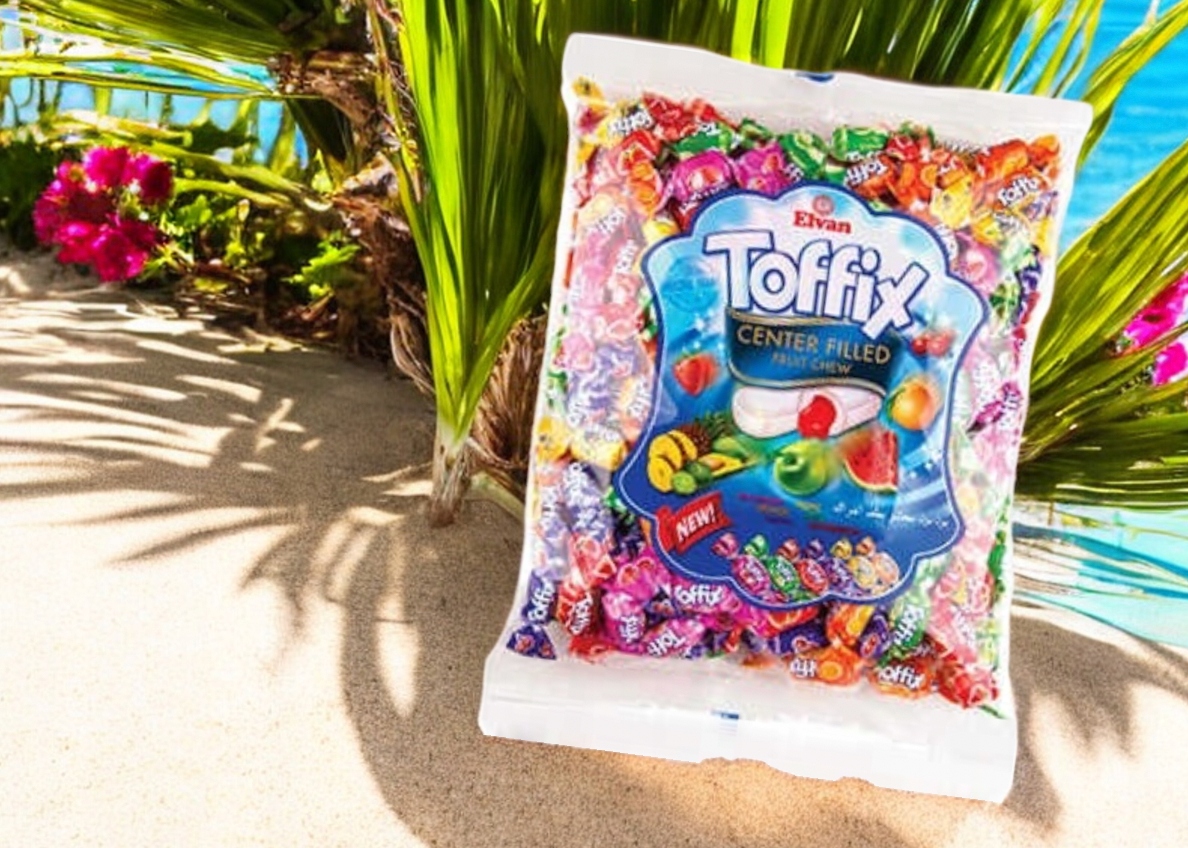Cukierki Owocowe Toffix z nadzieniem owocowym gumy rozpuszczalne 1 kg