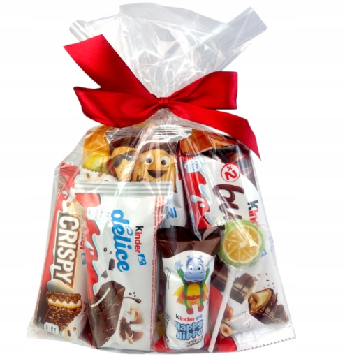 Paczka SŁODYCZY Mikołaja choinkę PREZENT Mikołaj KINDER ŻELKI DZIECI KINDER